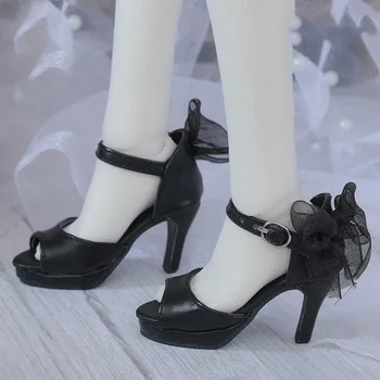 Обувь для кукол BJD применяется к туфлям на высоком каблуке 1/3 размера SD, сандалиям с бантиком и цветочным узором, обуви на высоком каблуке, аксессуарам для кукол