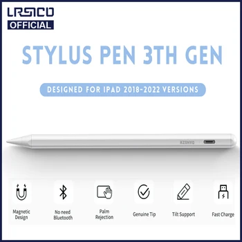 Стилус DANGZW Pencil 2-го поколения Для iPad 2018-2022 Сенсорный Карандаш Для Планшета Аксессуары Для iPad С Отклонением наклона Ладони