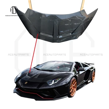 Для Lamborghini Высококачественная крышка капота двигателя из углеродного волокна Lamborghini Aventador LP700 720 740 SVJ 1016 стиль капот