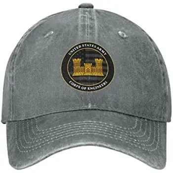 Инженерный корпус Армии США, Мужская бейсбольная винтажная Регулируемая Кепка, шляпа для папы, Спортивные повседневные кепки для дальнобойщиков