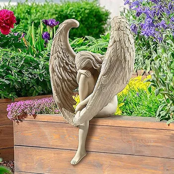 2022 Креативное Скульптурное украшение Искупление Статуя Ангела Ювелирные Изделия Искупление Статуэтка Религиозный Сад Украшение дома
