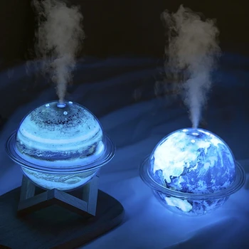 Комнатный Увлажнитель Moon Mini USB Planet, увлажнитель воздуха для ароматерапии, Звездное небо, туман, ароматерапия, увлажнитель воздуха со светодиодной подсветкой