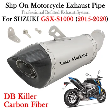 Слипоны Для SUZUKI GSX-S1000 GSX-S1000F GSX S1000 S1000F 2015-2019 2020 Мотоциклетная Выхлопная Труба Escape Moto Глушитель DB Killer