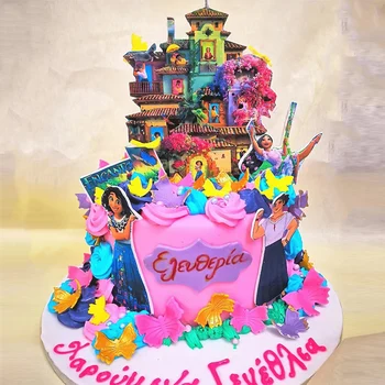 Тематический топпер для торта Disney Encanto для вечеринки по случаю Дня рождения, Мультяшный детский душ, украшения для торта на Первый день рождения, Детские подарки, игрушка