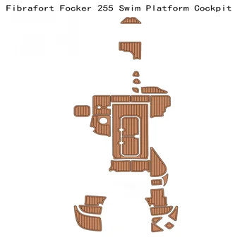 Платформа для плавания Fibrafort Focker 255, Кокпит, лодка, Коврик для пола из искусственного тика EVA