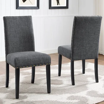 Обеденный стул Roundhill Furniture Biony, комплект из 2 предметов, серый
