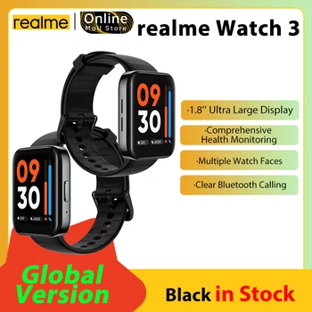 Глобальная версия realme Watch 3 Смарт-часы 1,8 