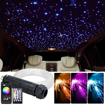 Крышные оптические фонари, Освещающие Небесный свет, Волоконно-оптический автомобиль Star Star Для потолочных звездных комплектов из 100 ~ 460 шт.