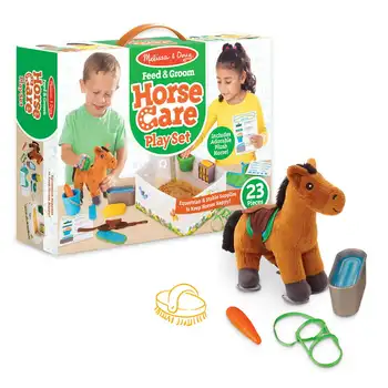  Игровой набор для ухода за лошадью и женихом с плюшевой игрушкой (23 шт.)