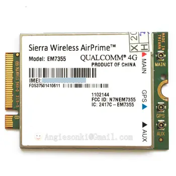 Четырехдиапазонный модуль EM7355 Gobi 5000 100 Мбит/с HSPA + LTE 4G для беспроводной карты AirPrime WWAN Sierra для AT & T