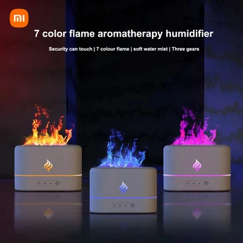 Ультразвуковой увлажнитель воздуха Xiaomi Home Flame Без USB-фильтра Диффузор эфирного масла Освежитель воздуха 7 Цветов Диффузор для Ароматерапии