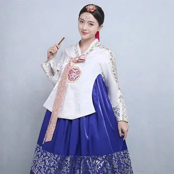Высококачественное Женское корейское Традиционное платье Ханбок, Танцевальный костюм кройанского меньшинства, Древняя Сценическая одежда для Косплея 89