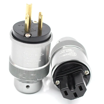 Высококачественный Алюминиевый Кабельный адаптер KRELL Legierung UNS Версии Power Stecker IEC Kabel fr DIY HIFI Audio Kabel Adapter