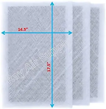 Сменные фильтрующие прокладки Dynamic Air Cleaner 16X20 (3 упаковки) белого цвета