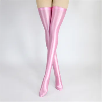 XCKNY/ новые цвета, однотонные глянцевые шелковистые эластичные чулки, детские двухмерные тонкие спортивные носки для плавания длиной до колена