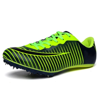 Легкие гоночные шипы, большие размеры 35-46, мужская спортивная обувь, Женские шипы, Спортивная обувь для бега, тренировочная обувь