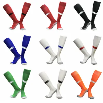 Противоскользящие носки до колена для взрослых, толстые чулки, удобные спортивные носки для футбола, баскетбола, мужчин, велоспорта, женщин, футбольных носков